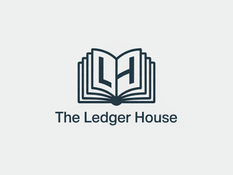The Ledger House logo design by Poki