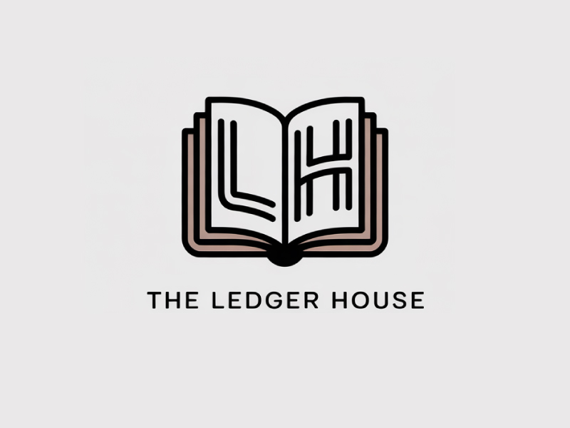 The Ledger House logo design by Poki