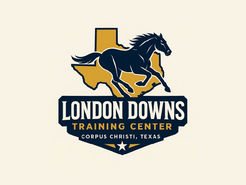 London Downs Training Center logo design by Bright Ritchil