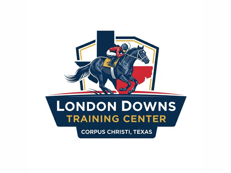 London Downs Training Center logo design by joseemman