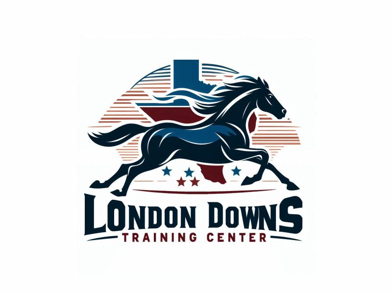 London Downs Training Center logo design by giphone
