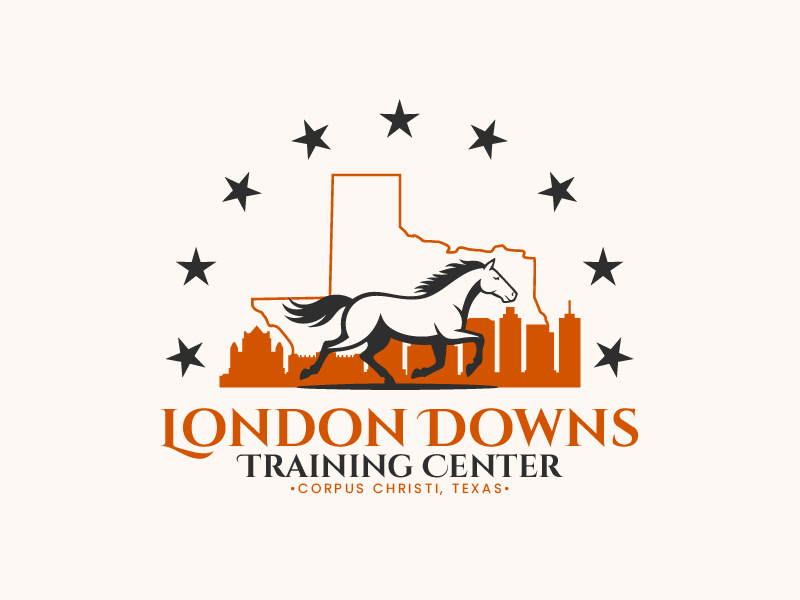 London Downs Training Center logo design by Fernanda S.