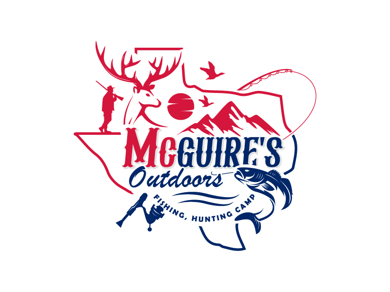 McGuire's Outdoors logo design by Boomstudioz