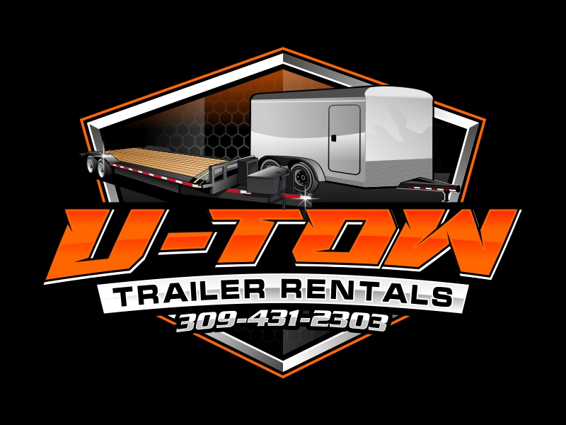 U-Tow Trailer Rentals logo design by rizuki