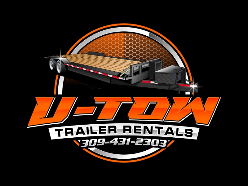 U-Tow Trailer Rentals logo design by rizuki