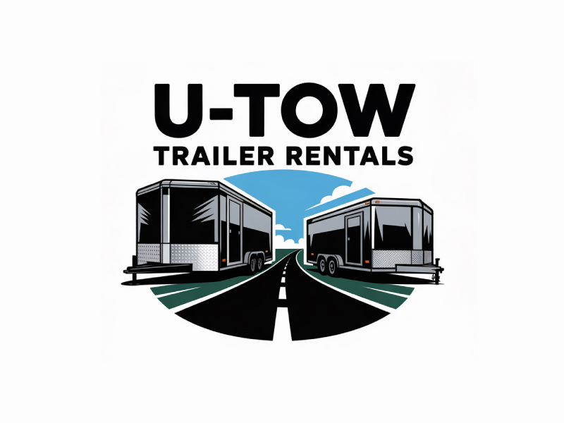 U-Tow Trailer Rentals logo design by Poki