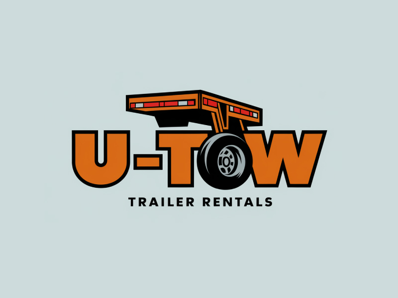 U-Tow Trailer Rentals logo design by Poki