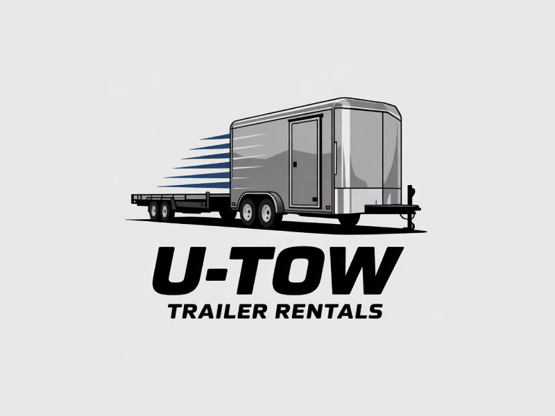 U-Tow Trailer Rentals logo design by Poki
