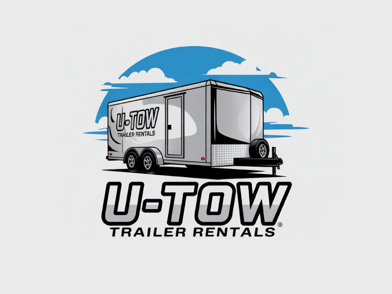 U-Tow Trailer Rentals logo design by Poki