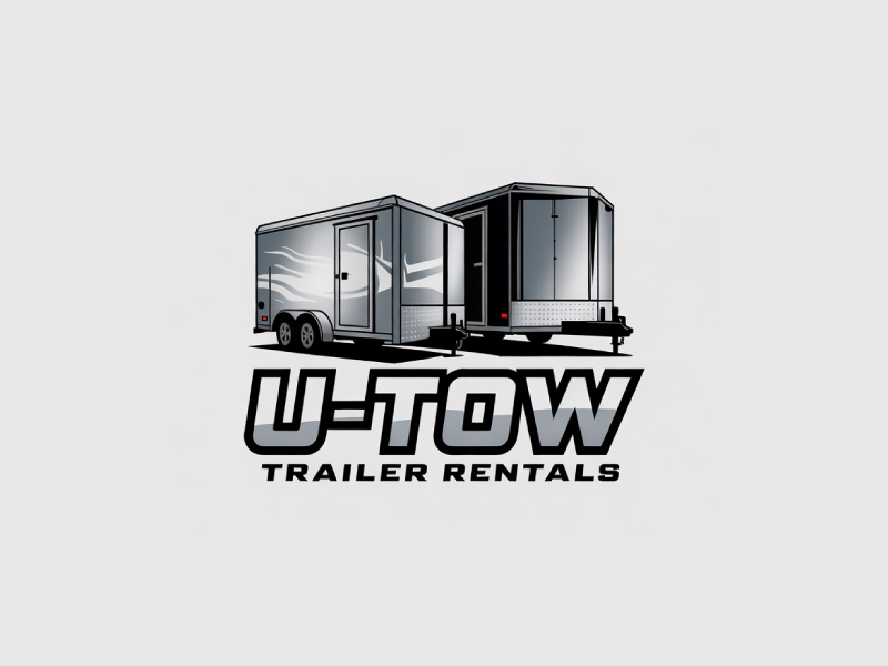 U-Tow Trailer Rentals logo design by Poki