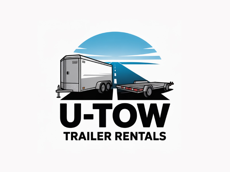 U-Tow Trailer Rentals logo design by Poki
