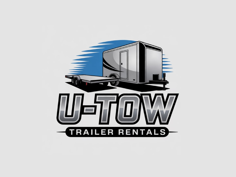 U-Tow Trailer Rentals logo design by Poki
