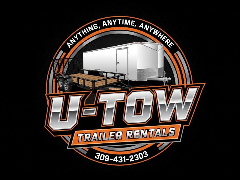 U-Tow Trailer Rentals logo design by cwrproject