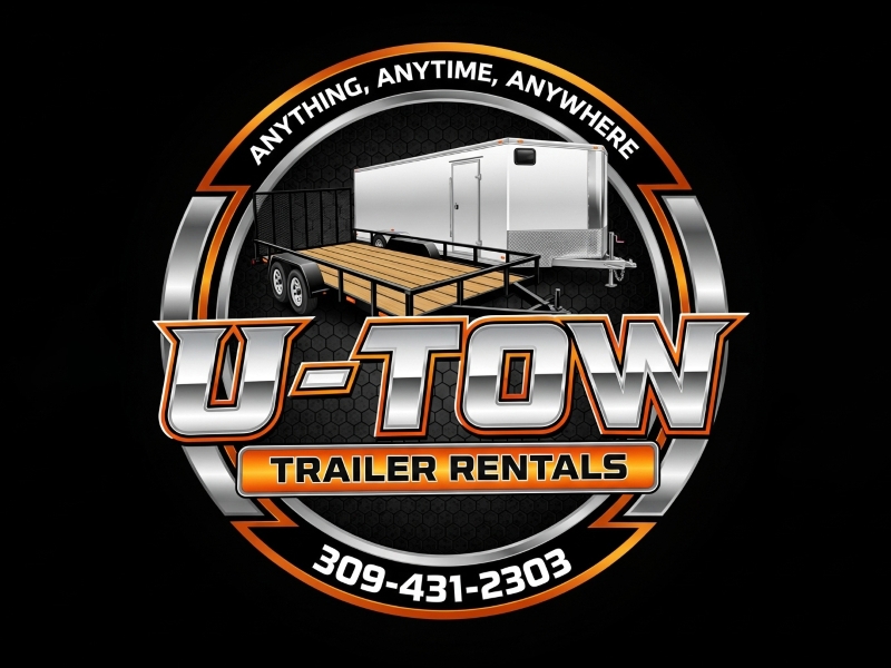U-Tow Trailer Rentals logo design by cwrproject