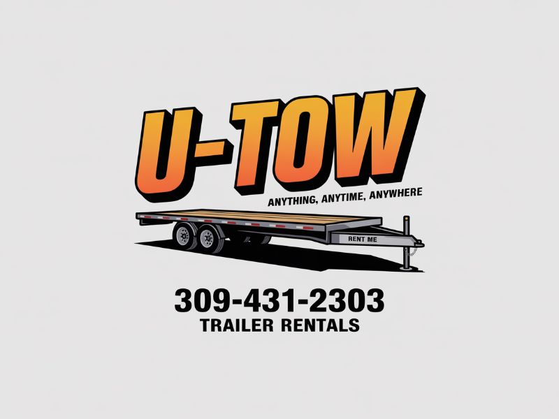 U-Tow Trailer Rentals logo design by Hadisk