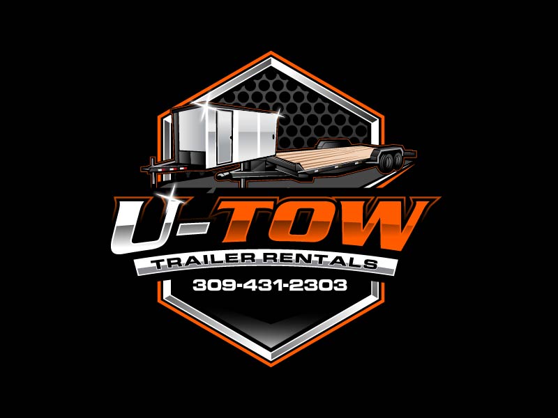 U-Tow Trailer Rentals logo design by Bright Ritchil