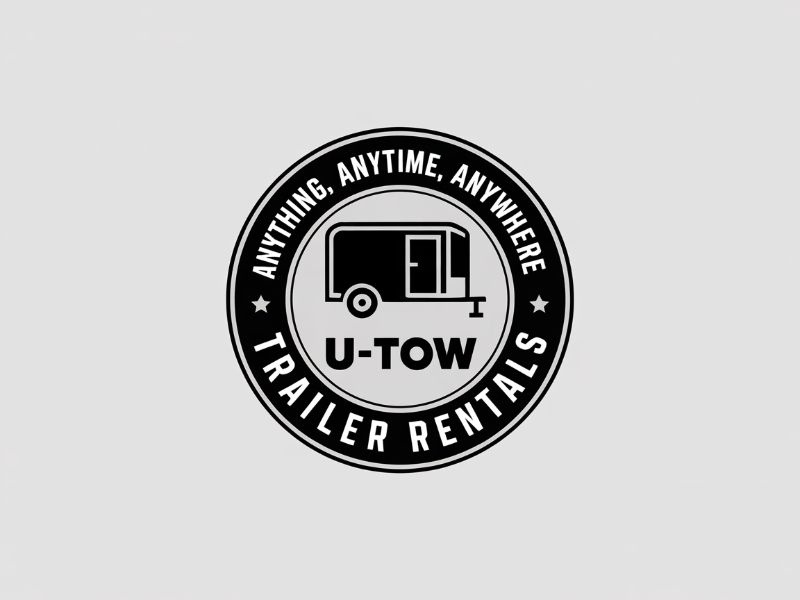 U-Tow Trailer Rentals logo design by Ayamas
