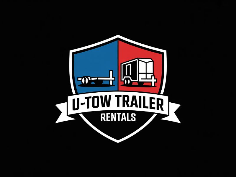 U-Tow Trailer Rentals logo design by Ayamas