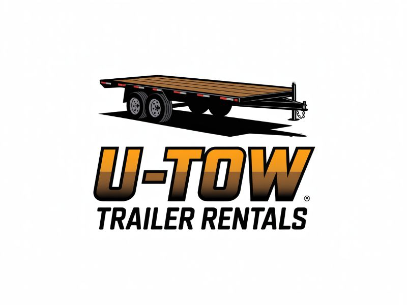 U-Tow Trailer Rentals logo design by Ayamas