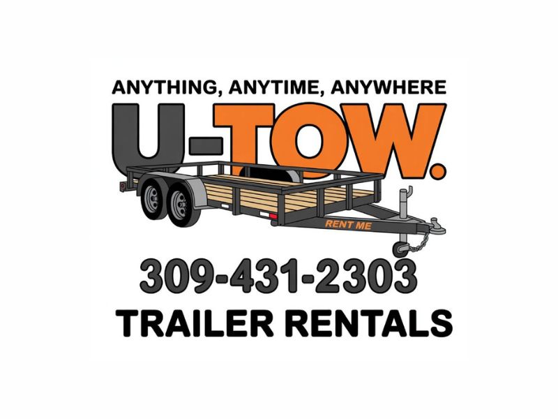 U-Tow Trailer Rentals logo design by Lordede