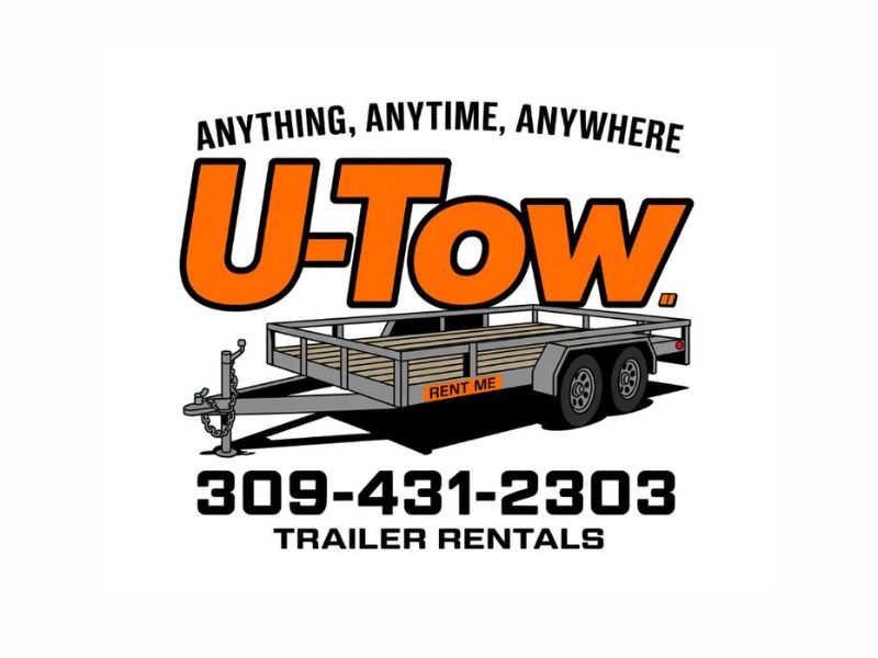 U-Tow Trailer Rentals logo design by Lordede