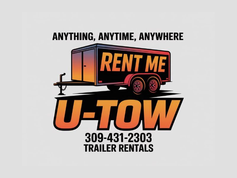 U-Tow Trailer Rentals logo design by AndreBWid