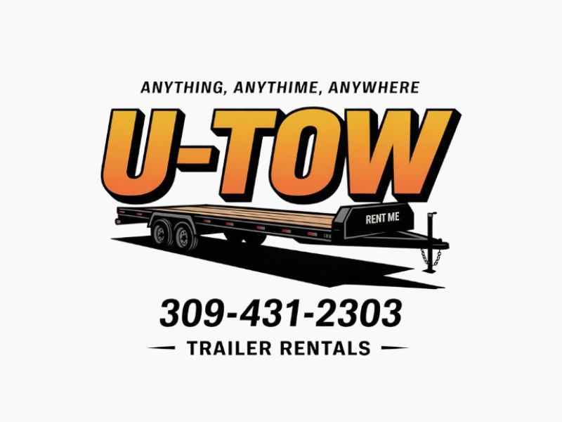 U-Tow Trailer Rentals logo design by AndreBWid