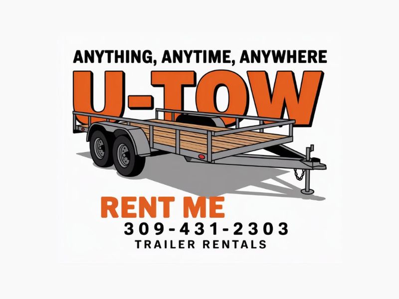 U-Tow Trailer Rentals logo design by AndreBWid
