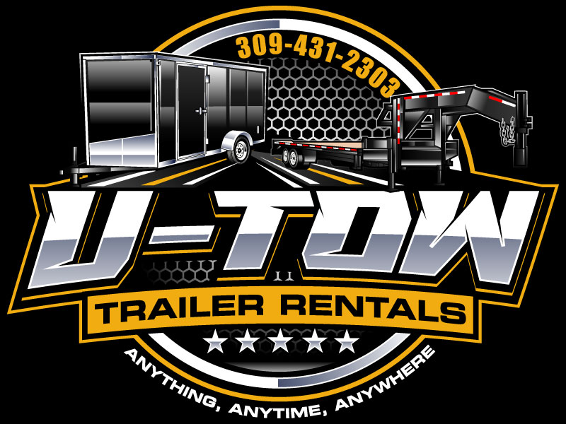U-Tow Trailer Rentals logo design by LogoQueen