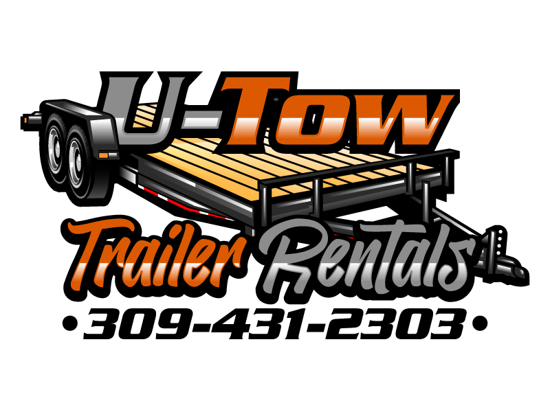 U-Tow Trailer Rentals logo design by Gilate