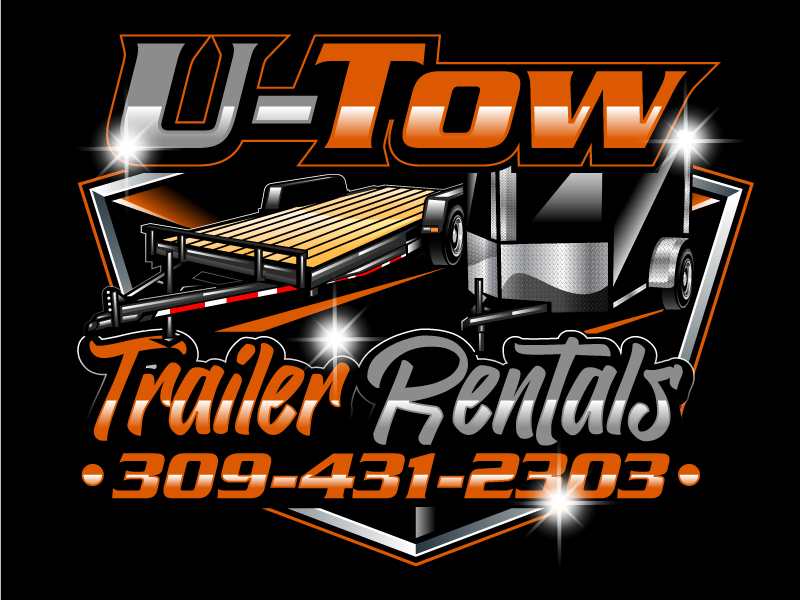 U-Tow Trailer Rentals logo design by Gilate