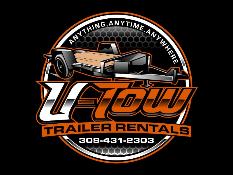 U-Tow Trailer Rentals logo design by Boomstudioz
