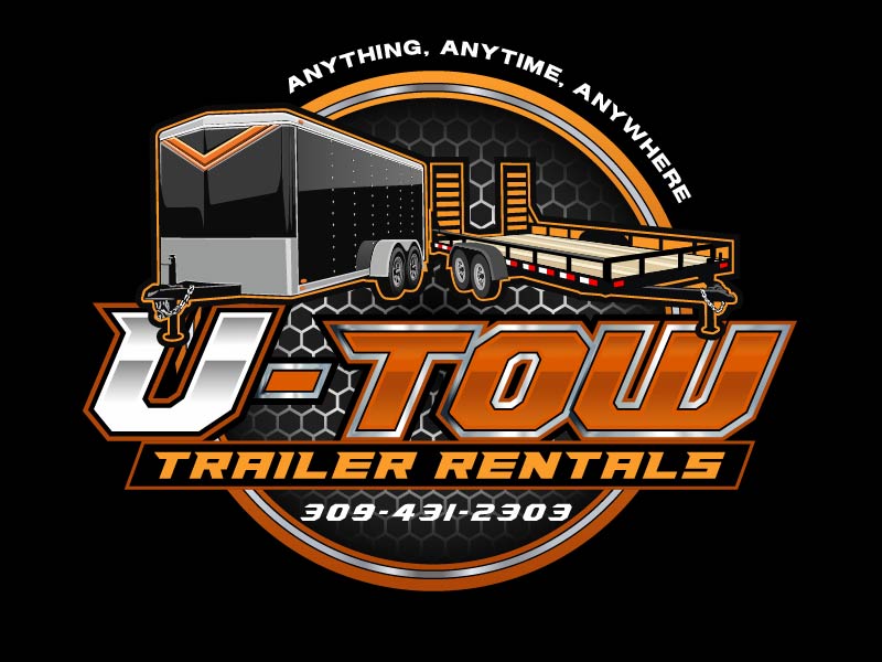 U-Tow Trailer Rentals logo design by IanGAB