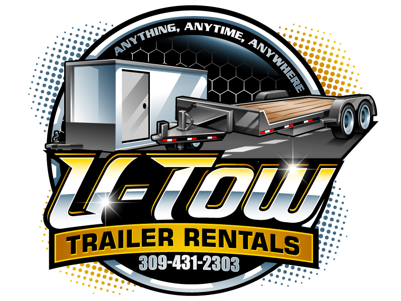 U-Tow Trailer Rentals logo design by design_brush