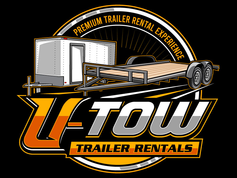 U-Tow Trailer Rentals logo design by Gilate