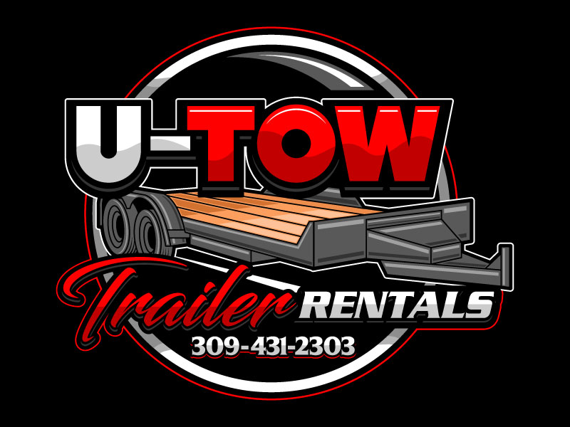 U-Tow Trailer Rentals logo design by LogoQueen