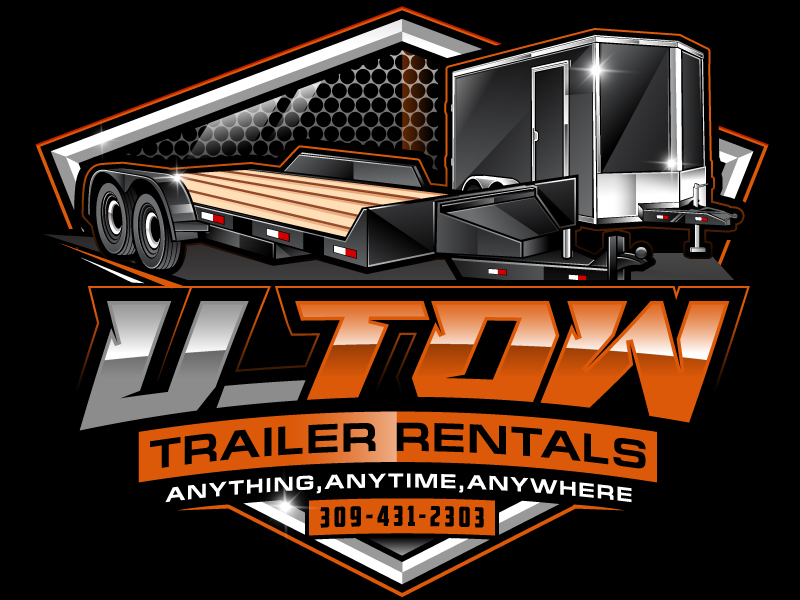 U-Tow Trailer Rentals logo design by DreamLogoDesign