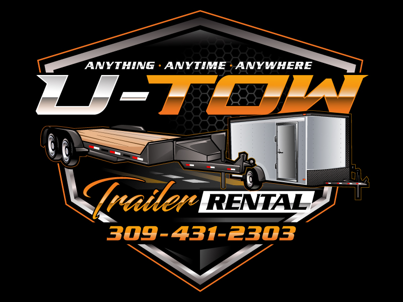 U-Tow Trailer Rentals logo design by MUSANG