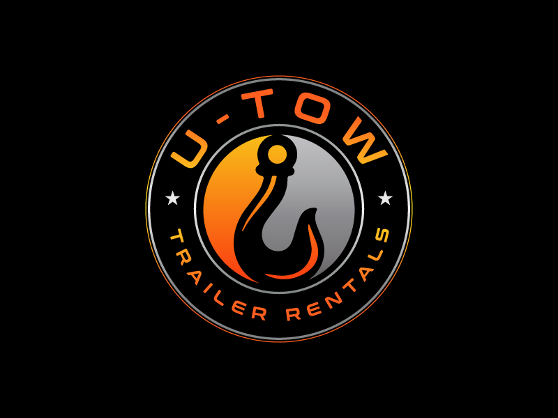 U-Tow Trailer Rentals logo design by Creativeminds