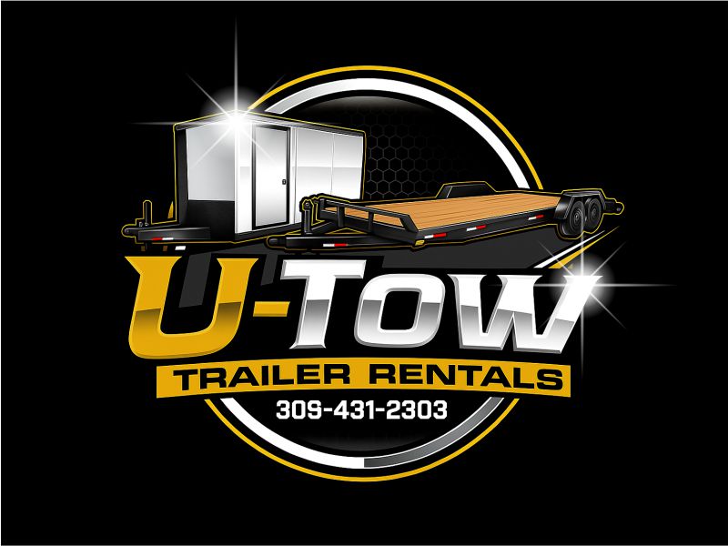 U-Tow Trailer Rentals logo design by Girly