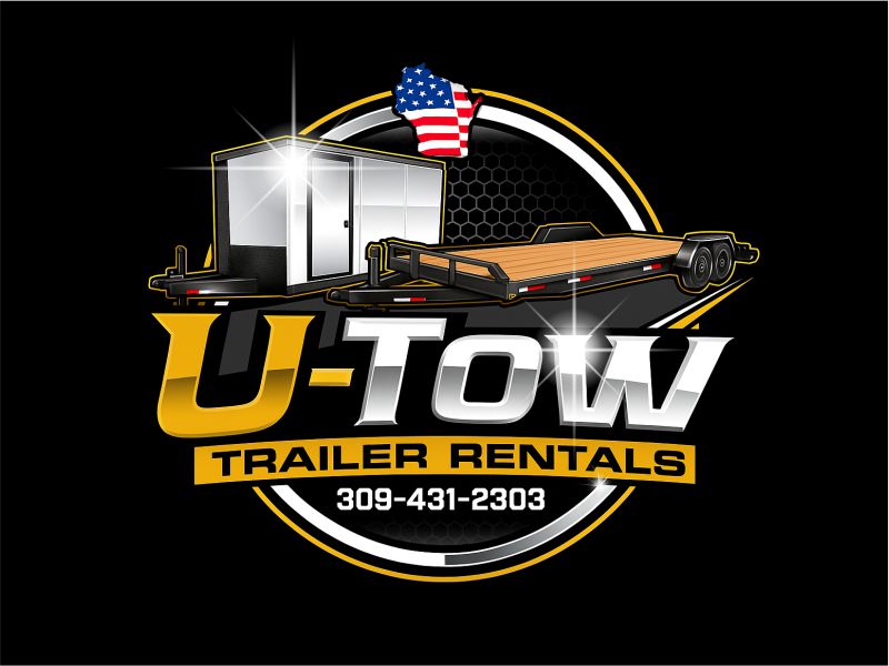 U-Tow Trailer Rentals logo design by Girly