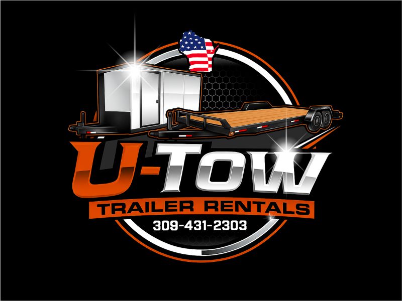 U-Tow Trailer Rentals logo design by Girly