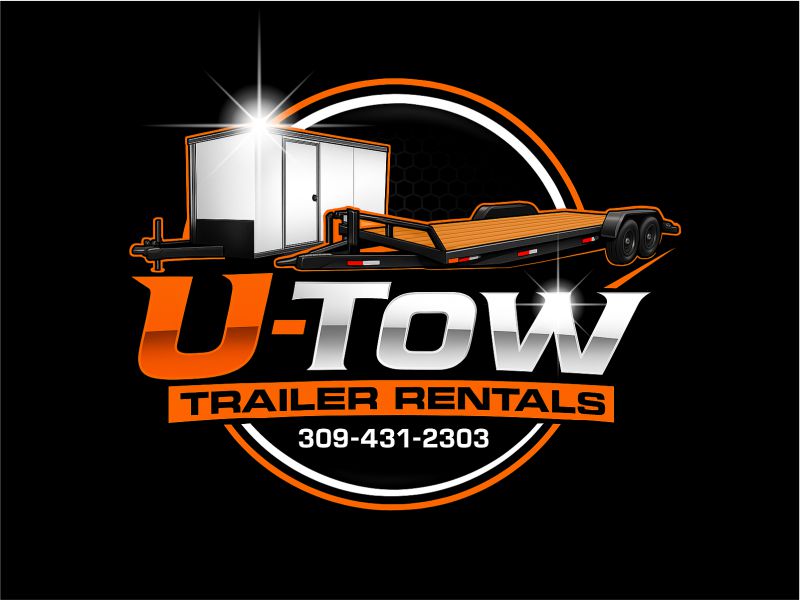 U-Tow Trailer Rentals logo design by Girly
