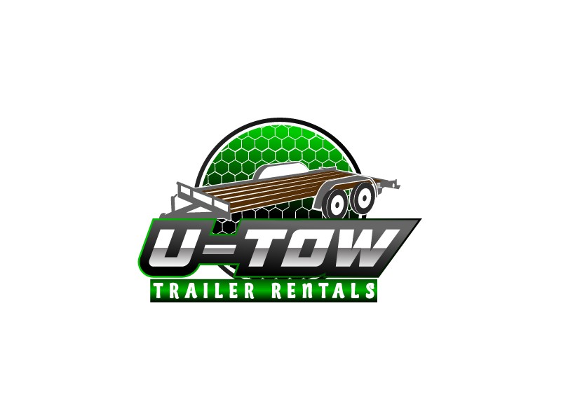U-Tow Trailer Rentals logo design by Biswanath