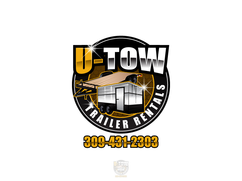 U-Tow Trailer Rentals logo design by Biswanath
