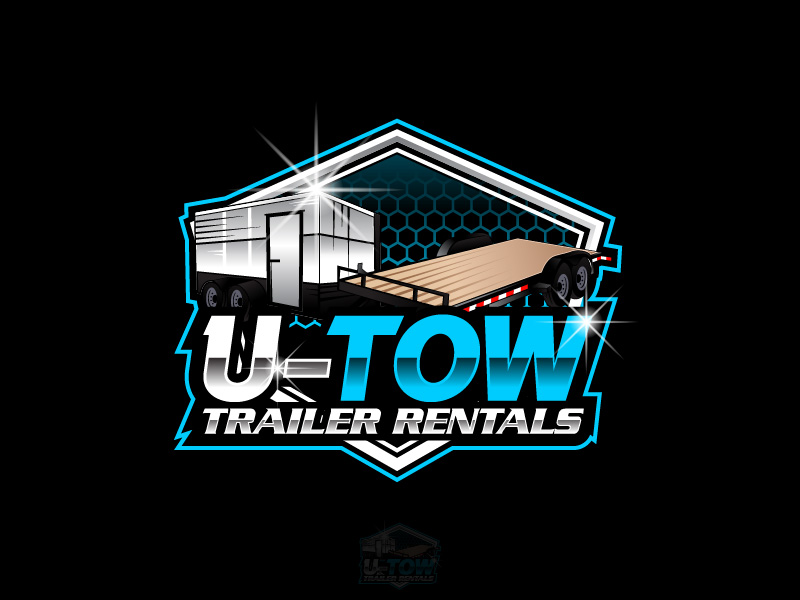 U-Tow Trailer Rentals logo design by Biswanath