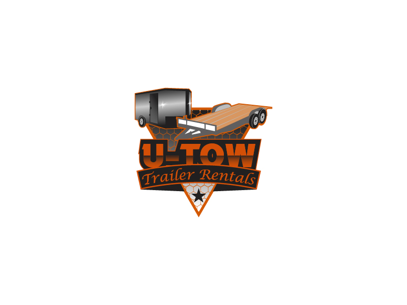 U-Tow Trailer Rentals logo design by Biswanath