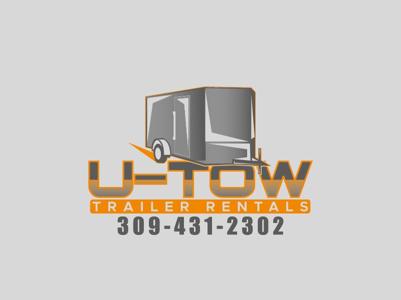 U-Tow Trailer Rentals logo design by Biswanath