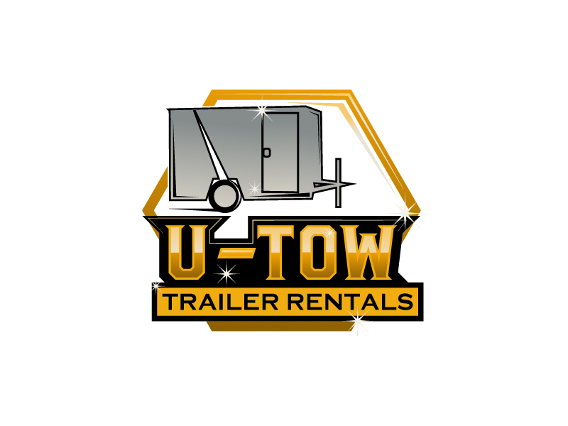 U-Tow Trailer Rentals logo design by Biswanath