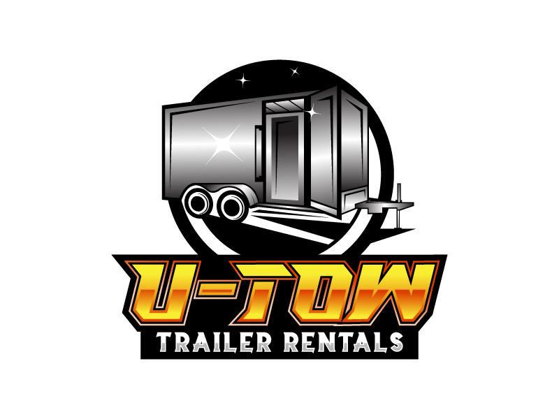 U-Tow Trailer Rentals logo design by Biswanath